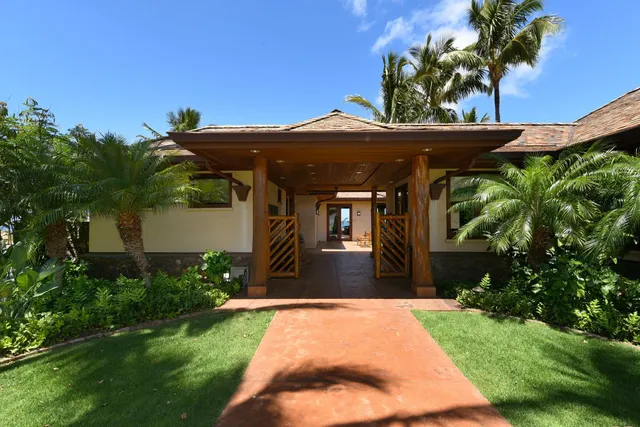 a view of swimming pool with outdoor seating