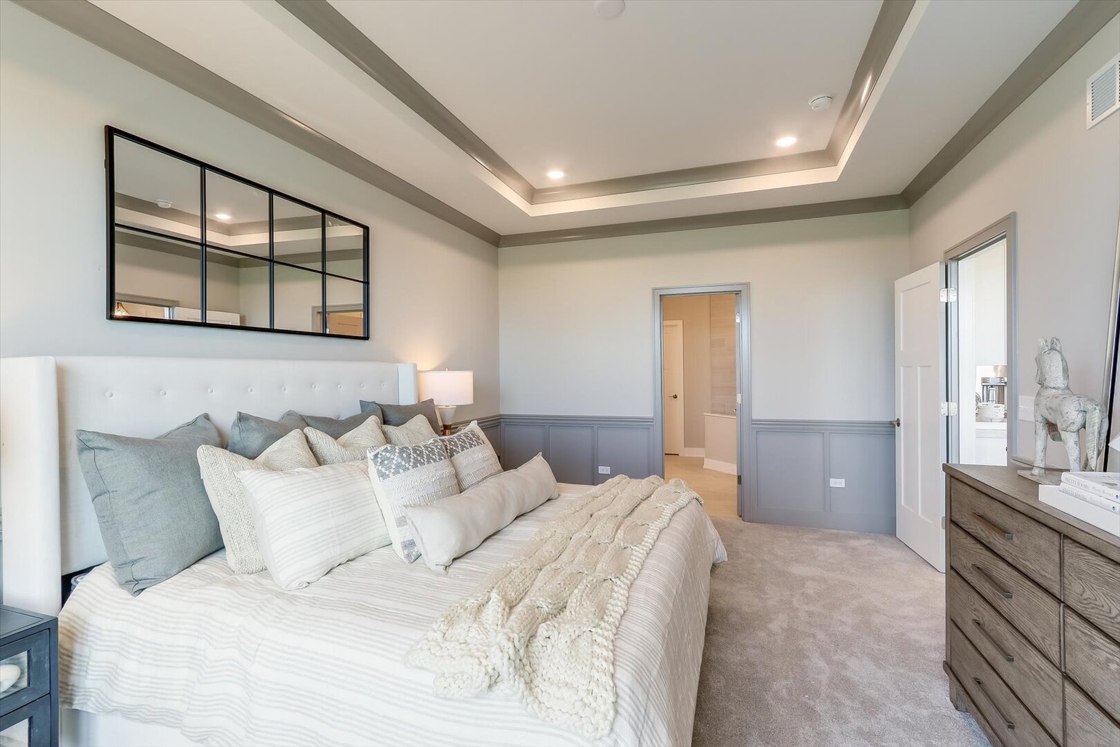 25445 West Alabaster Circle Plainfield, IL 60544 - Photo 22 of 31 a bedroom with a bed and a couch