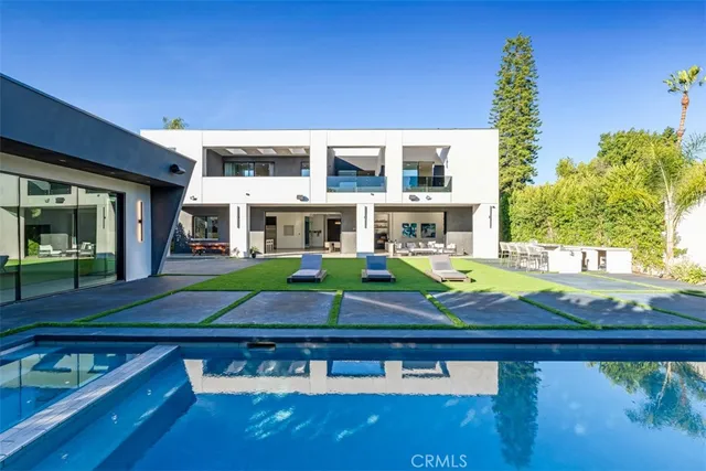 an outdoor view with patio