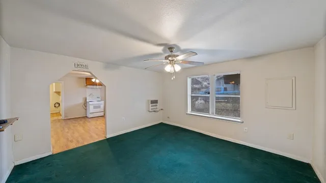 a view of livingroom and hardwood