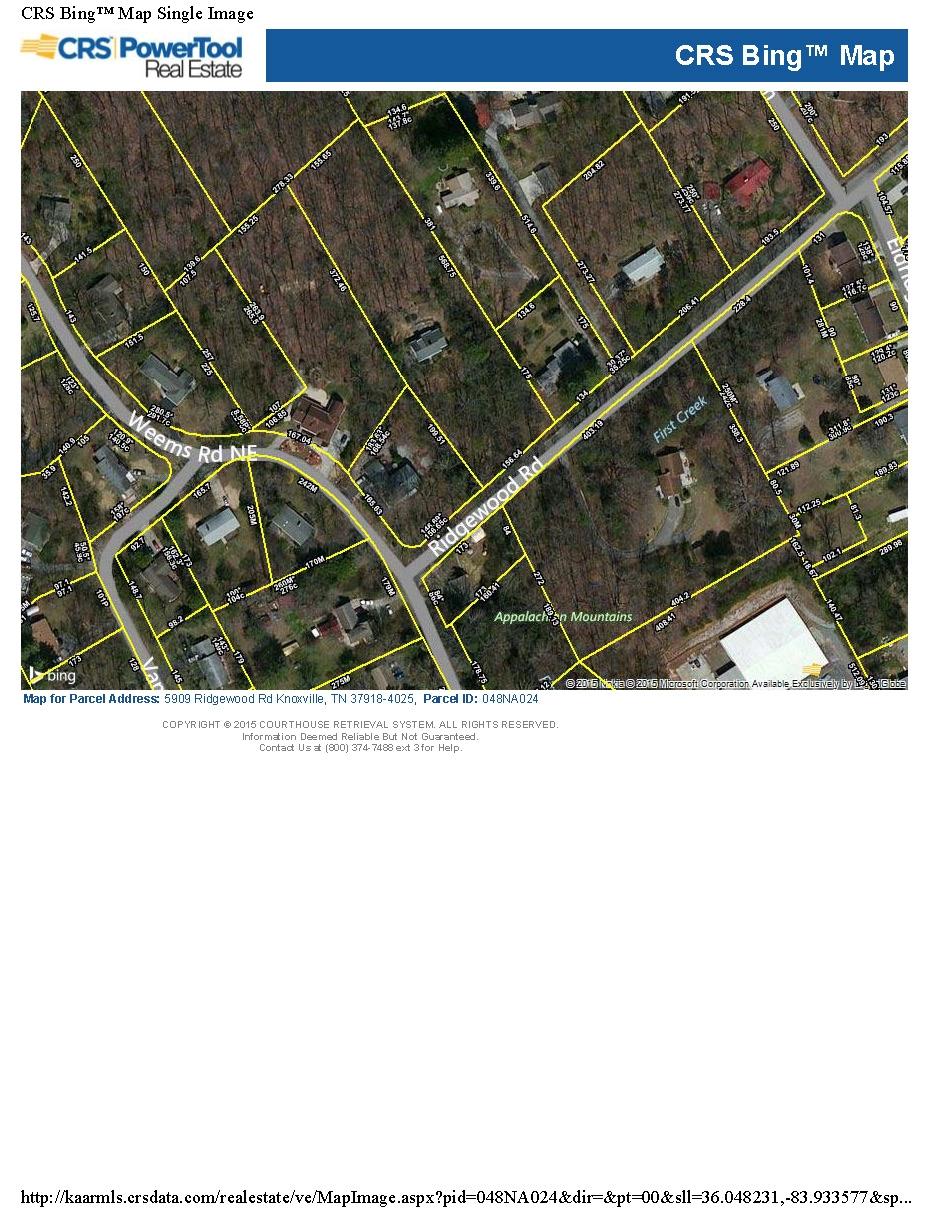 5909 Ridgewood Road Knoxville, TN 37918 - Photo 3 of 3 CRS map