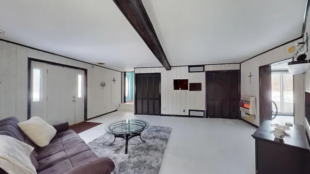 a view of a room with window