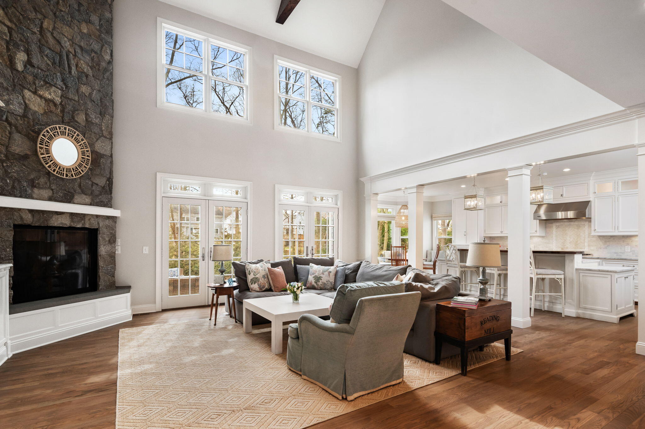 Family Room with loads of sunlight