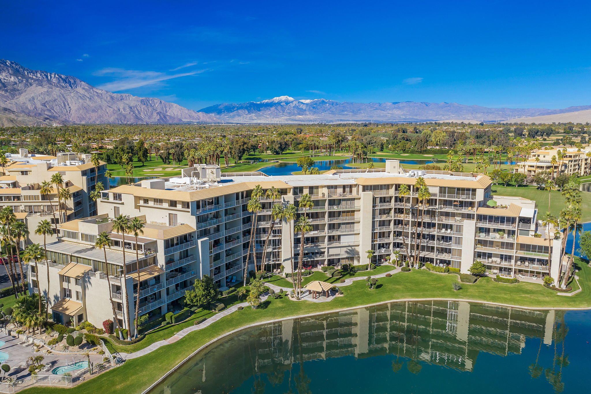 900 Island Drive, Unit 314 Rancho Mirage, CA 92270 - Photo 42 of 46 a view of a city with tall buildings