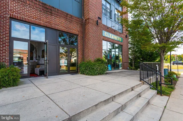 a view of a building with many windows