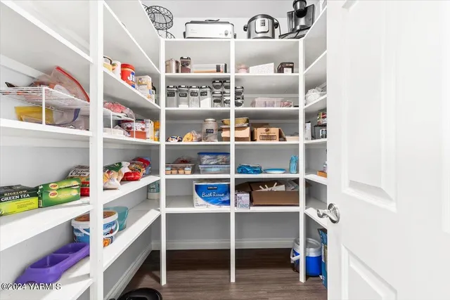 a view of store room with racks