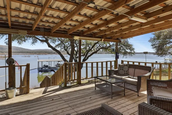 a view of a roof deck