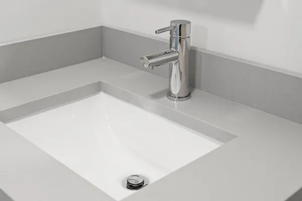 a close view of a bathtub in bathroom