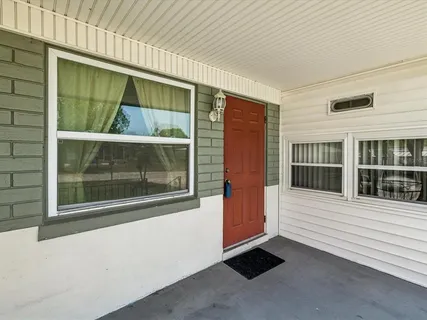 a view of a house with a window