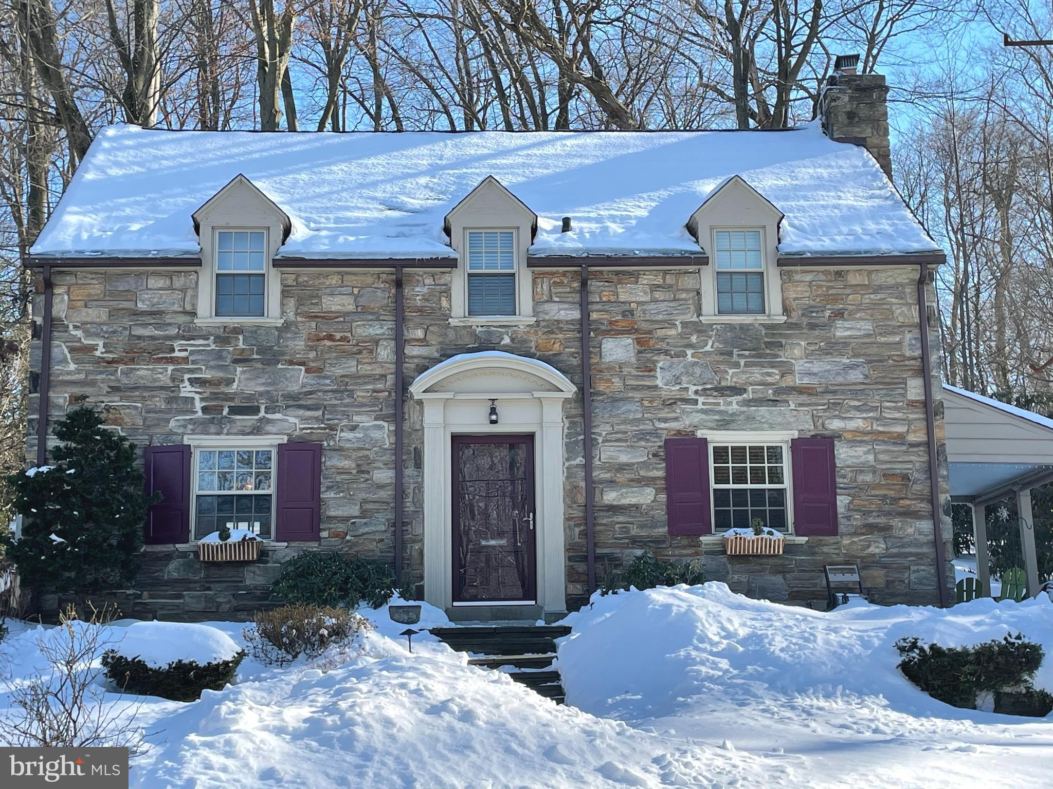 Beautiful stone center hall colonial built in 1940