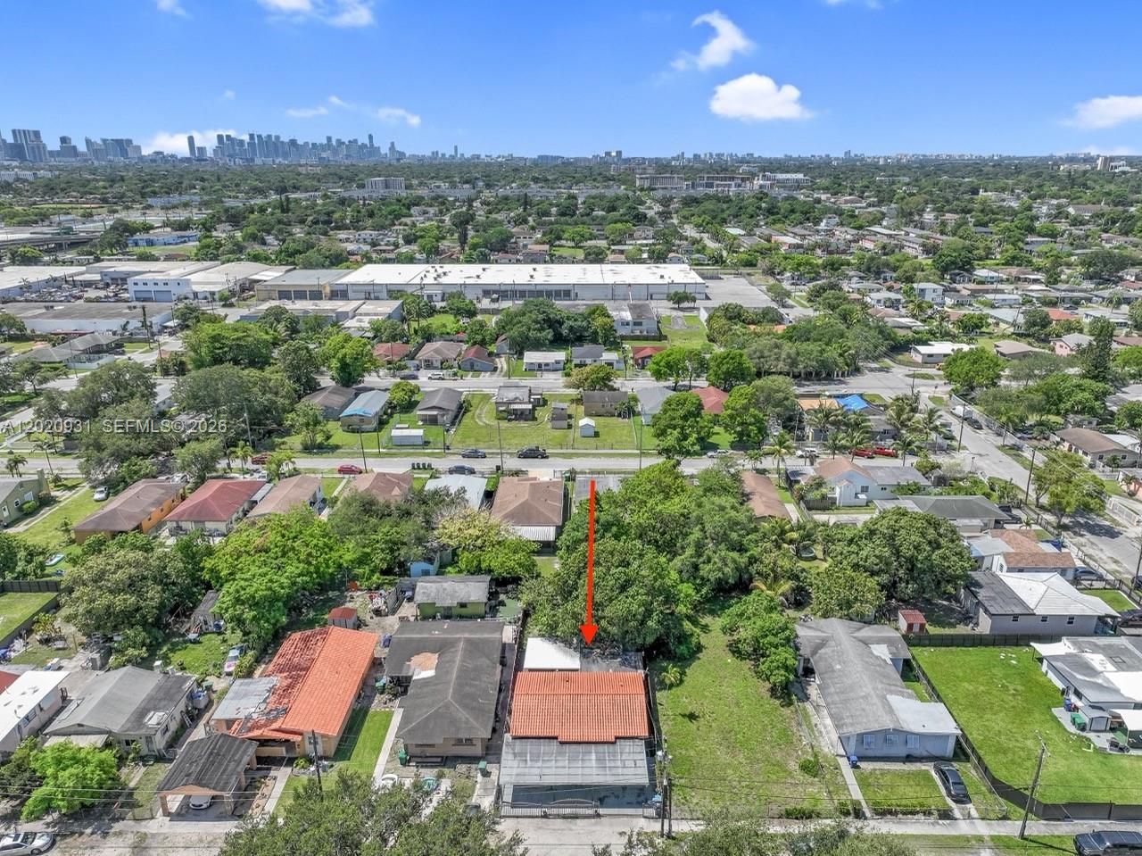 1360 Northwest 77th Street Miami, FL 33147 - Photo 35 of 41 an aerial view of residential houses with outdoor space and street view