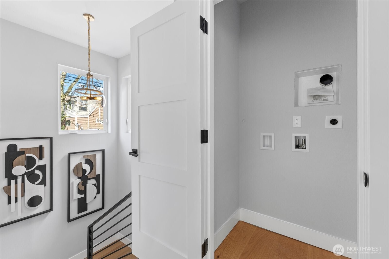 9537 Dayton Avenue North Seattle, WA 98103 - Photo 14 of 22 a view of a hallway with entryway window and hallway