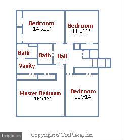 19420 Treadway Road Brookeville, MD 20833 - Photo 30 of 30 Upper Level Floorplan