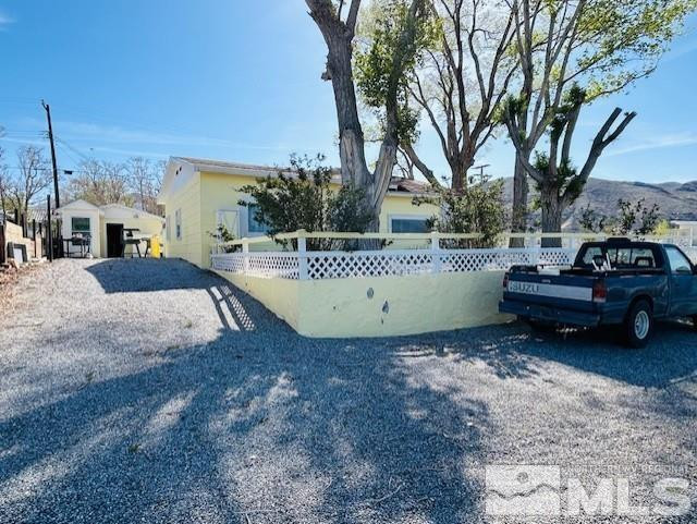 524 E Avenue Gabbs, NV 89409 - Photo 2 of 15 a view of a couches in backyard of house