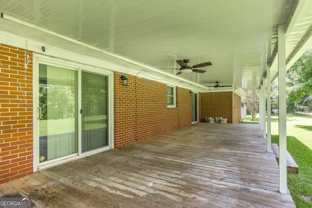 a view of a backyard of a house