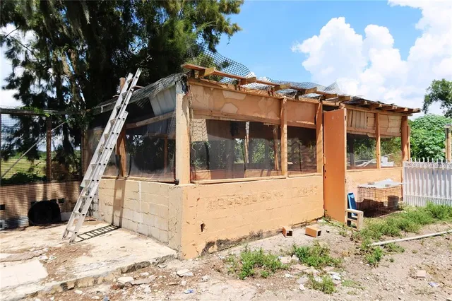 a view of swimming pool from a balcony