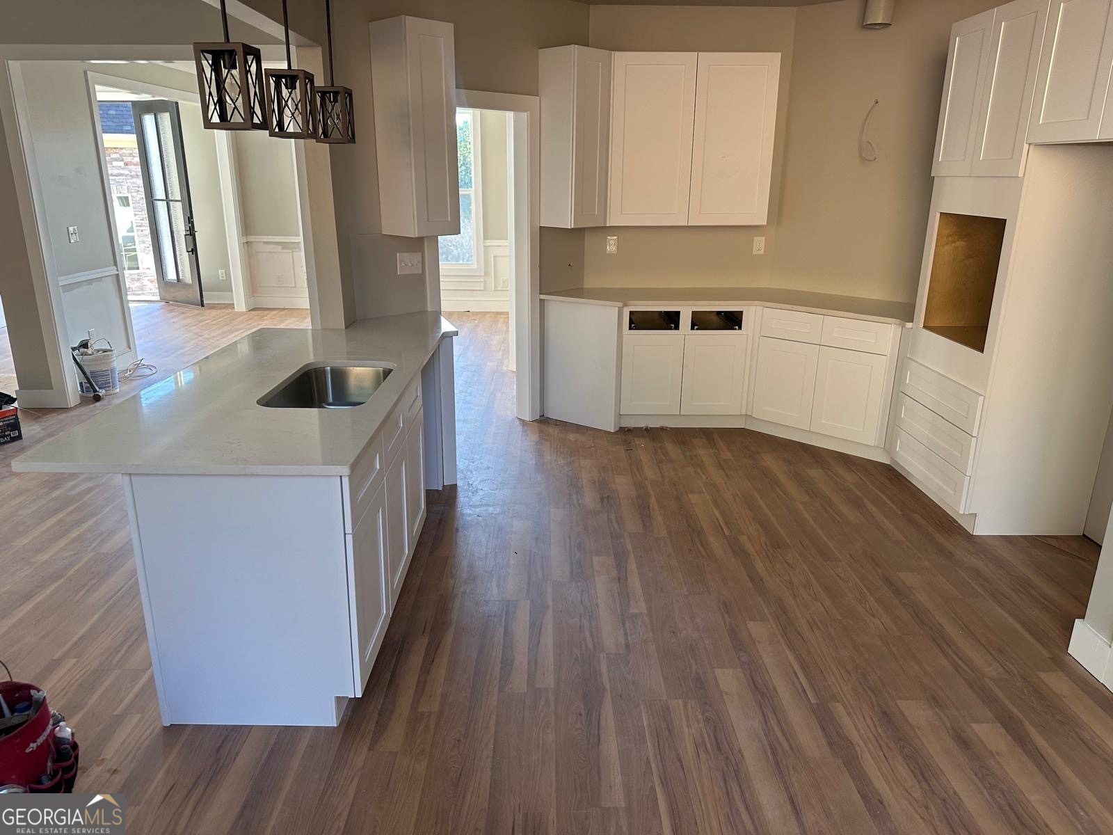 2910 Battlecrest Drive Decatur, GA 30034 - Photo 9 of 10 a kitchen with a sink and wooden floor