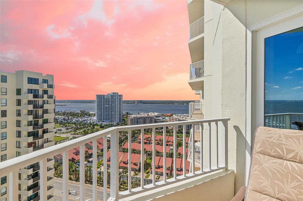 2937 South Atlantic Avenue, Unit 1907 Daytona Beach Shores, FL 32118 - Photo 15 of 55 a view of a balcony with city view