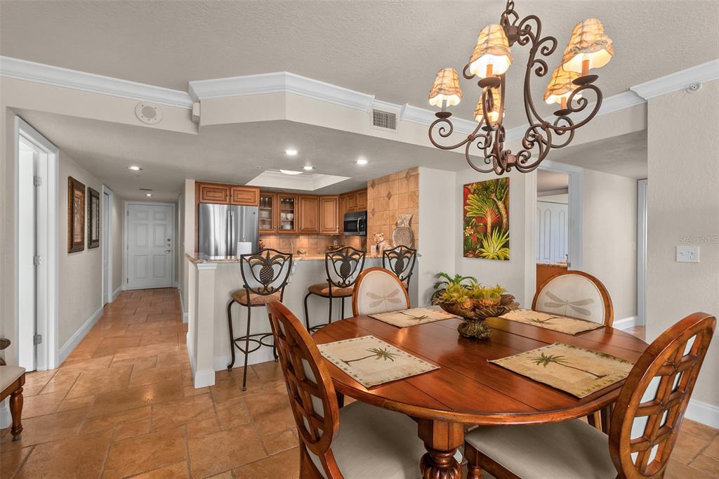 2937 South Atlantic Avenue, Unit 1907 Daytona Beach Shores, FL 32118 - Photo 7 of 55 a view of a dining room and livingroom