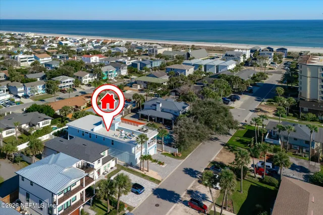 an aerial view of city