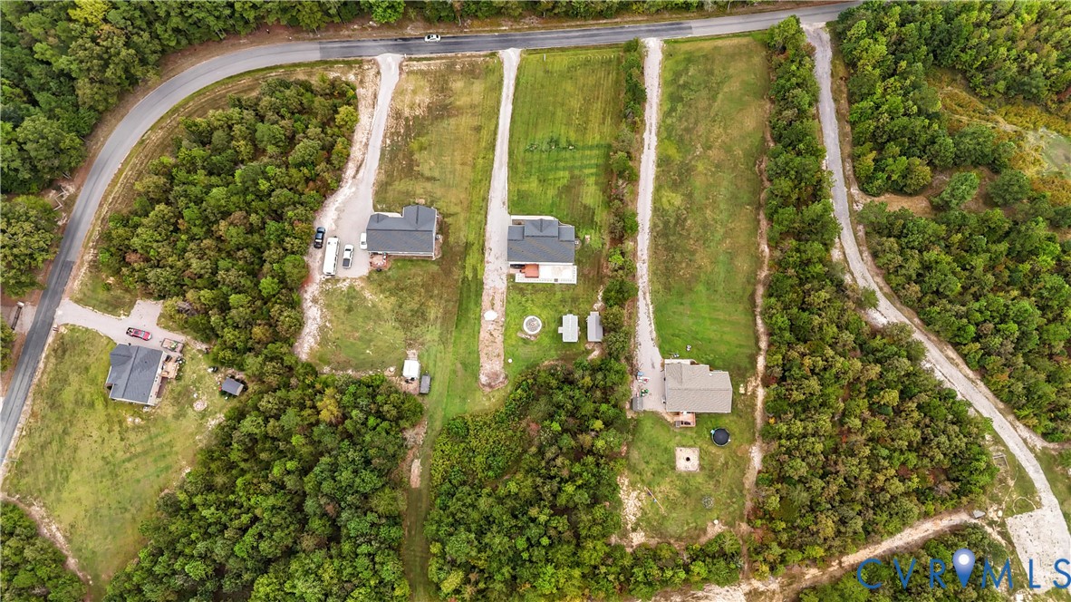 12442 Quaker Road Dinwiddie, VA 23841 - Photo 6 of 28 Aerial view of property and surrounding area