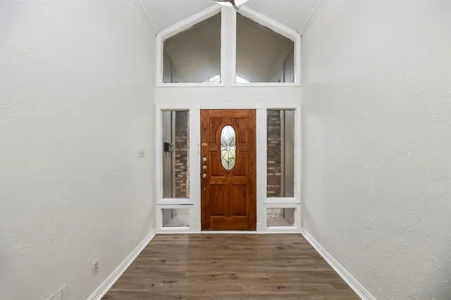 a view of an entryway door