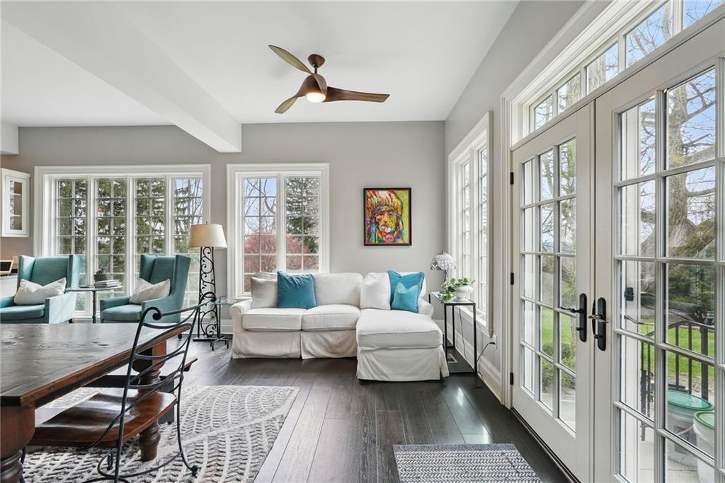 743 Chestnut Road Sewickley, PA 15143 - Photo 13 of 40 a living room with furniture and a large window