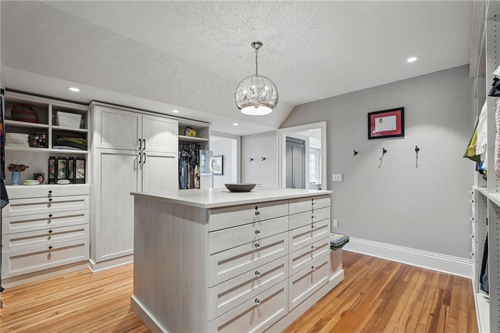 743 Chestnut Road Sewickley, PA 15143 - Photo 21 of 40 a view of kitchen with cabinets and wooden floor