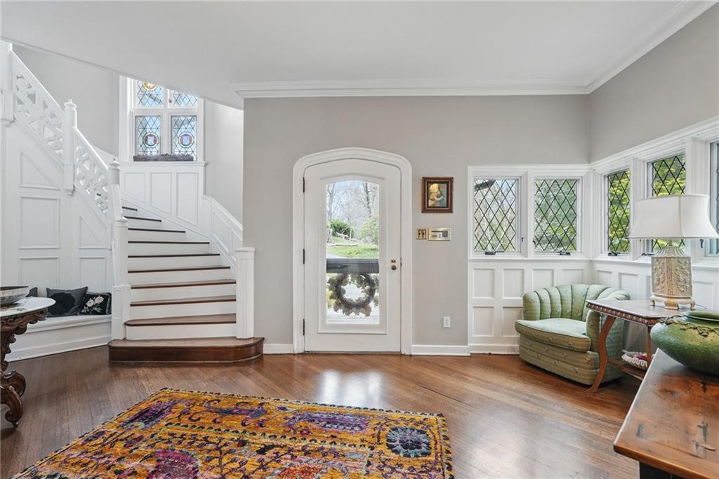 743 Chestnut Road Sewickley, PA 15143 - Photo 3 of 40 a living room with furniture and a wooden floor