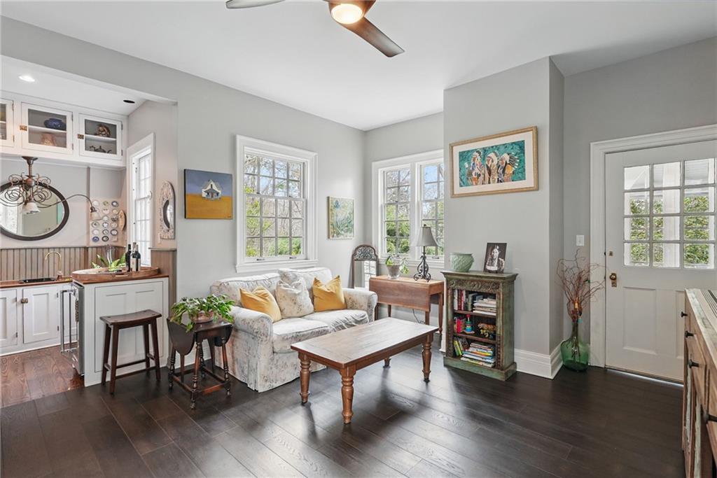 743 Chestnut Road Sewickley, PA 15143 - Photo 10 of 40 a living room with furniture and wooden floor