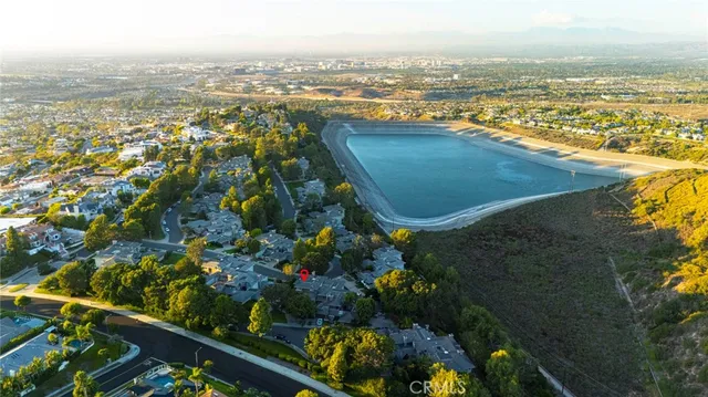 a view of city and mountain