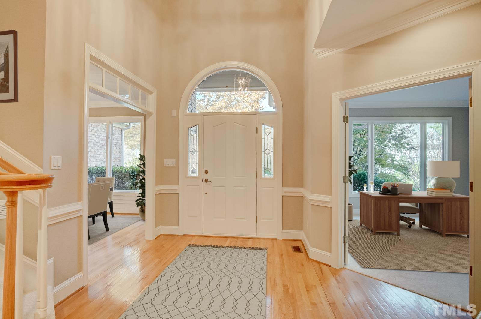 616 Bent Ridge Place Raleigh, NC 27615 - Photo 3 of 28 a view of livingroom with furniture and wooden floor