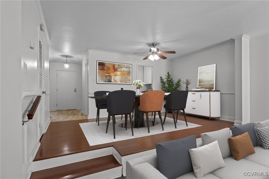 11905 West Briar Patch Drive Midlothian, VA 23113 - Photo 11 of 49 Virtually Staged
Dining room has plenty of room f