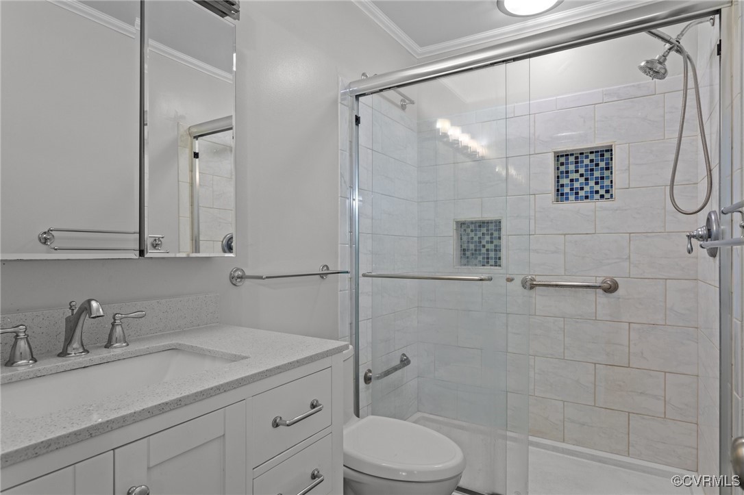 11905 West Briar Patch Drive Midlothian, VA 23113 - Photo 31 of 49 Recently added glass door on tiled shower