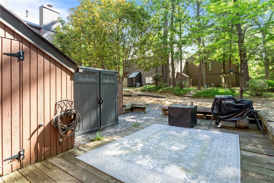 11905 West Briar Patch Drive Midlothian, VA 23113 - Photo 40 of 49 Back patio and attached and detached shed