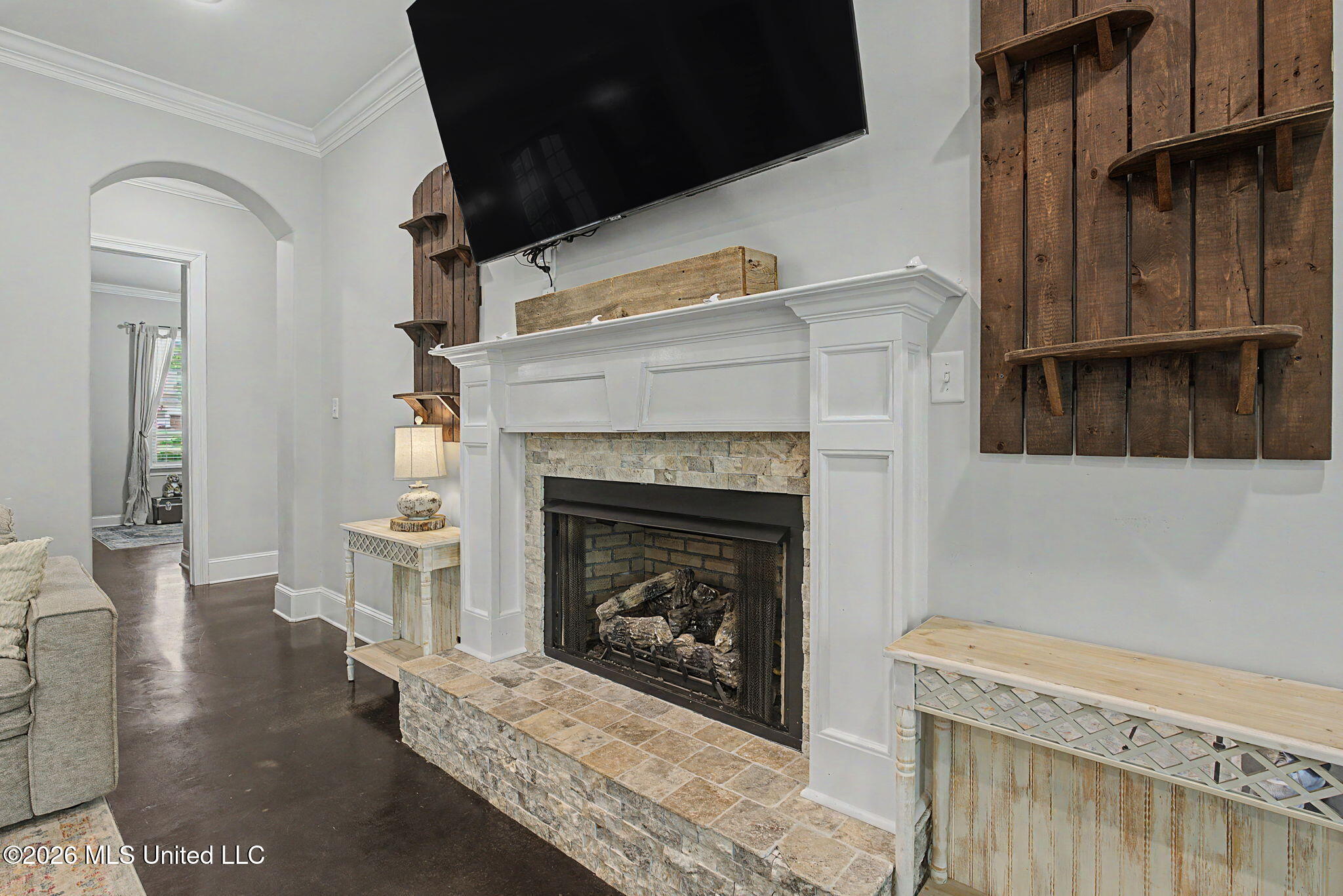 223 Fawn Cove Hernando, MS 38632 - Photo 12 of 53 stone Fireplace and mantel
