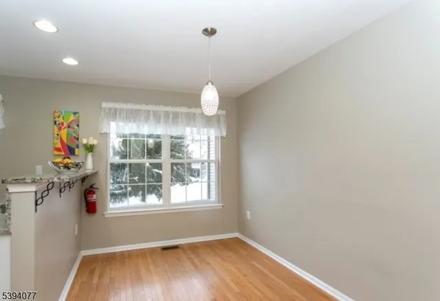 a view of a livingroom with a window