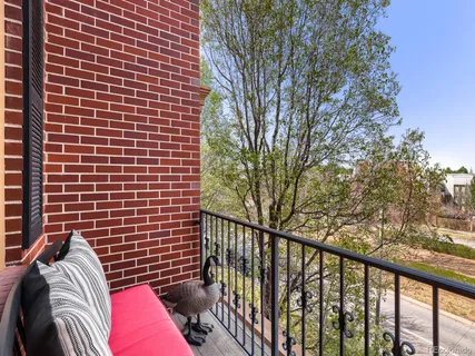 a view of balcony with couch