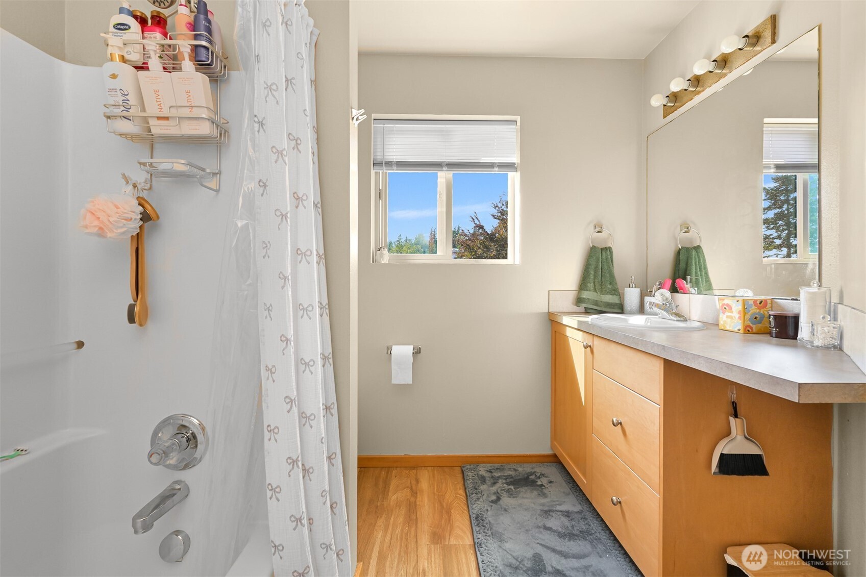 923 24th Street Bellingham, WA 98225 - Photo 28 of 38 a bathroom with a sink and a mirror