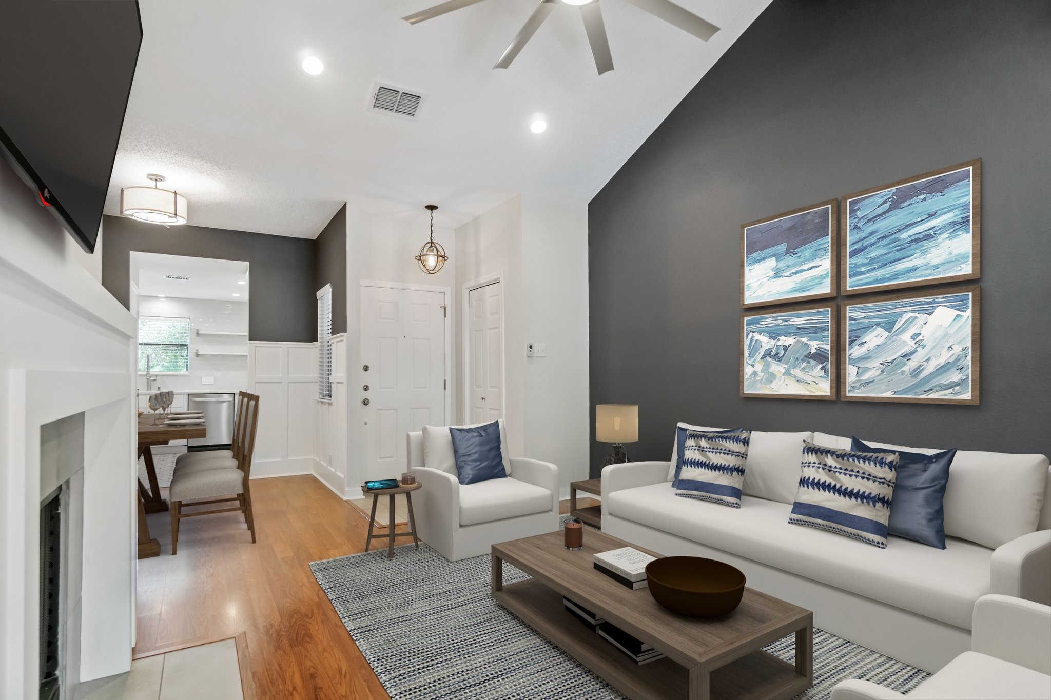11970 Jollyville Road, Unit 215 Austin, TX 78759 - Photo 1 of 1 Virtual staging of living room