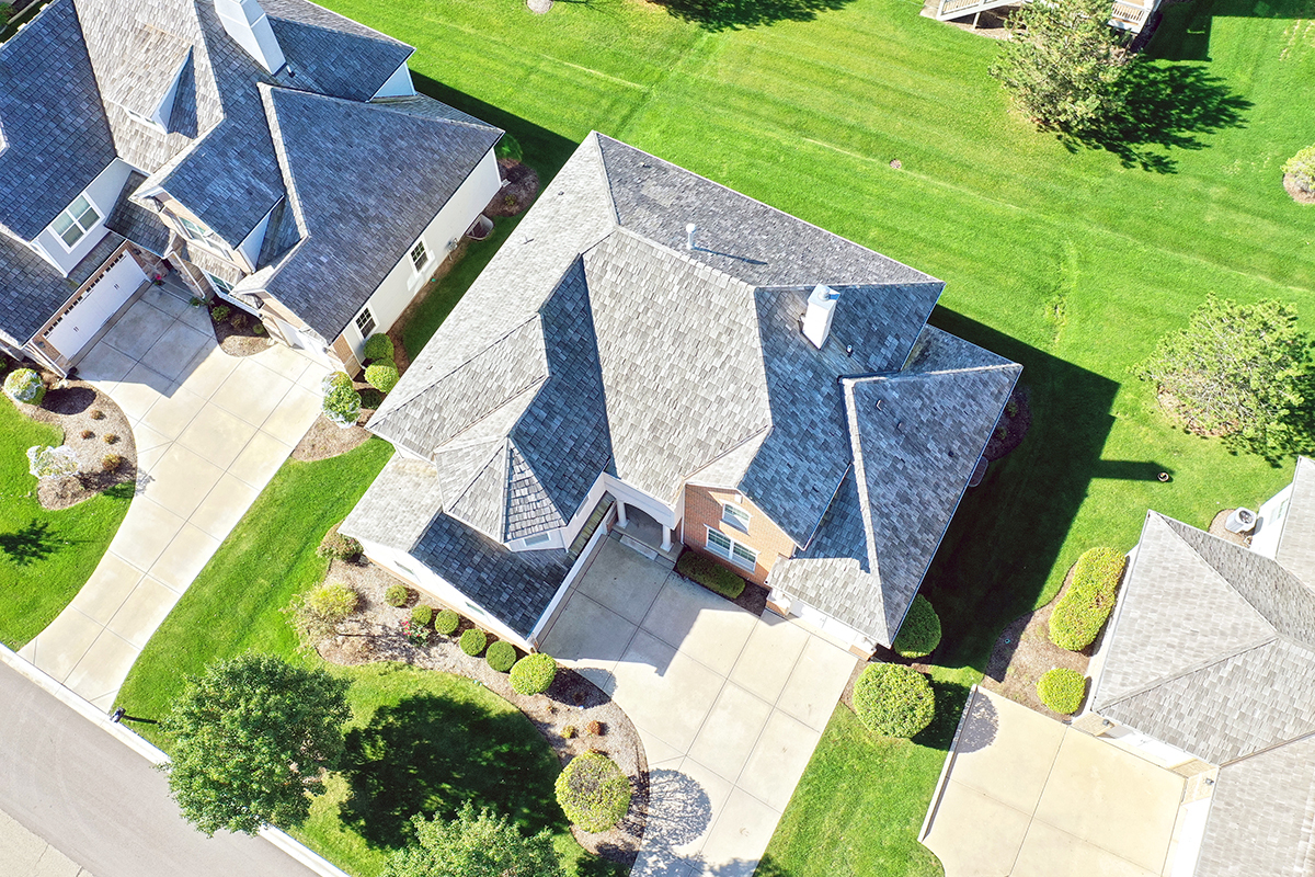 1118 Ashley Lane Inverness, IL 60010 - Photo 9 of 50 an aerial view of a house with a garden and lake view