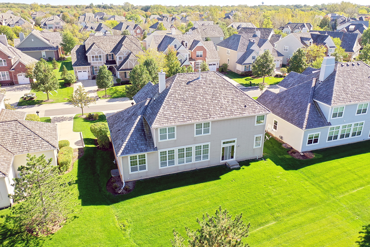 1118 Ashley Lane Inverness, IL 60010 - Photo 10 of 50 an aerial view of residential houses with yard