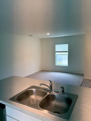 a close view of sink and tap