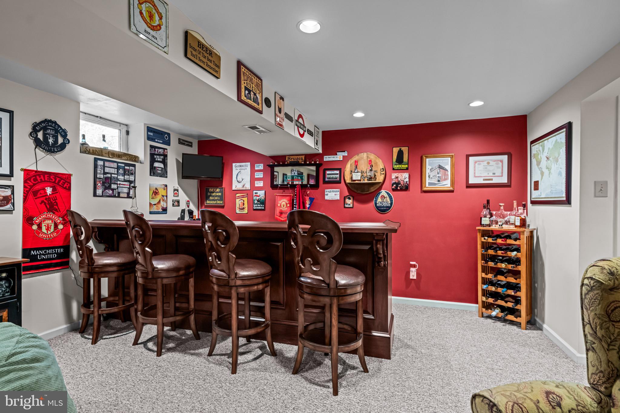320 McKendimen Road Medford, NJ 08055 - Photo 38 of 81 Basement bar is included
