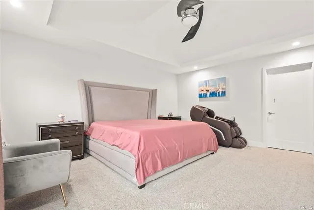 a bathroom with a granite countertop sink mirror and
