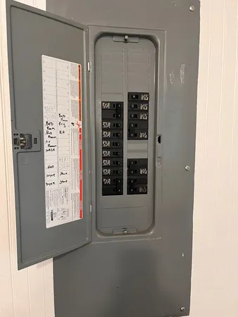 a view of front door with utility room