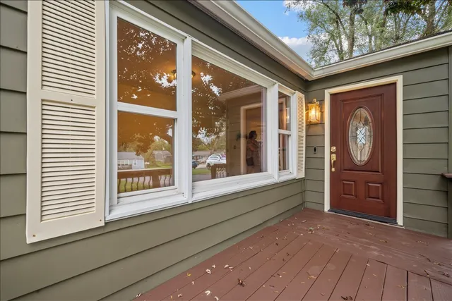 a view of front door with outdoor space