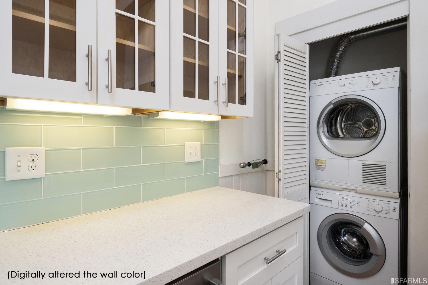3754 Cesar Chavez San Francisco, CA 94110 - Photo 11 of 16 a utility room with dryer and washer