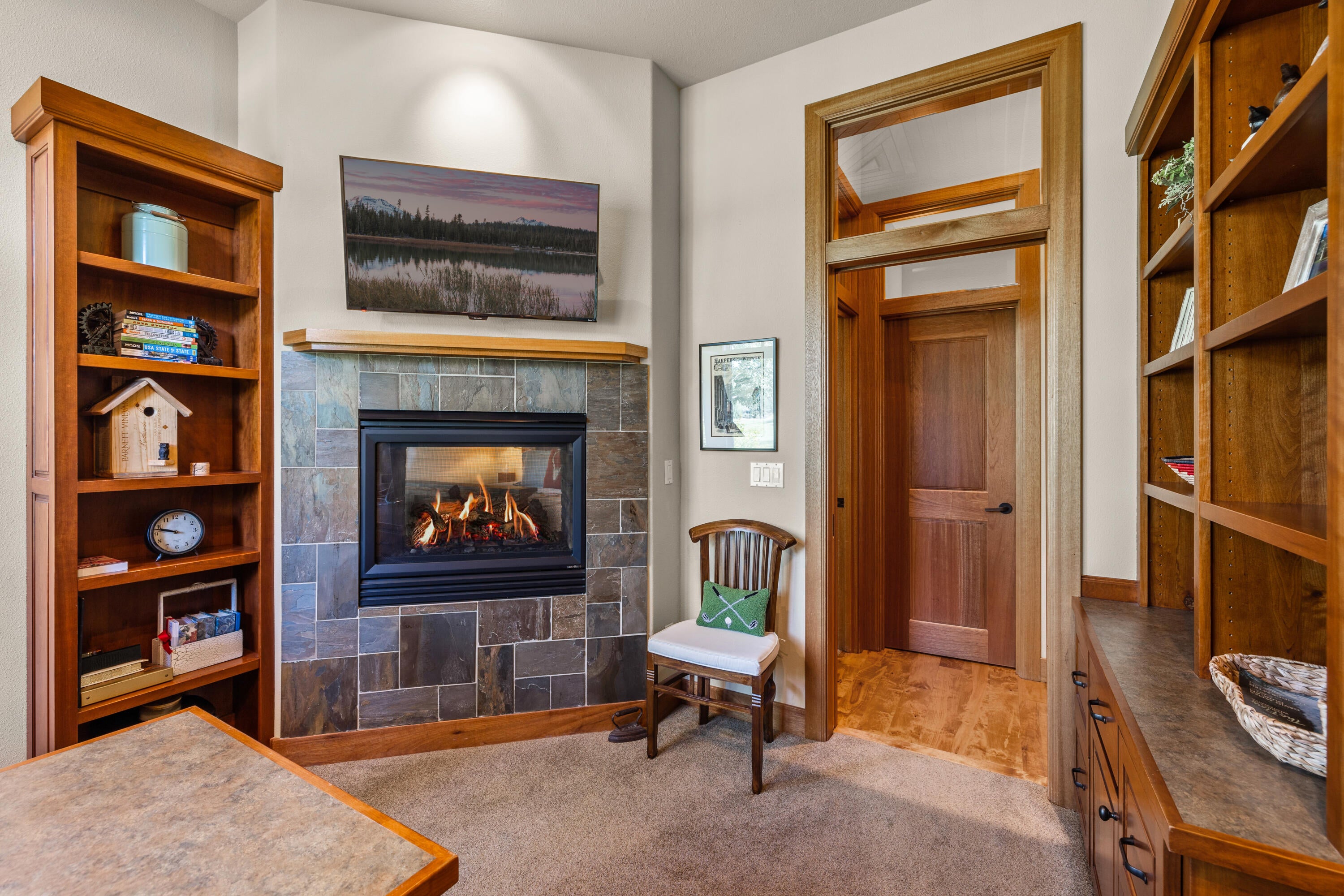 19448 Green Lakes Loop Bend, OR 97702 - Photo 24 of 63 Unique 2-sided Fireplace