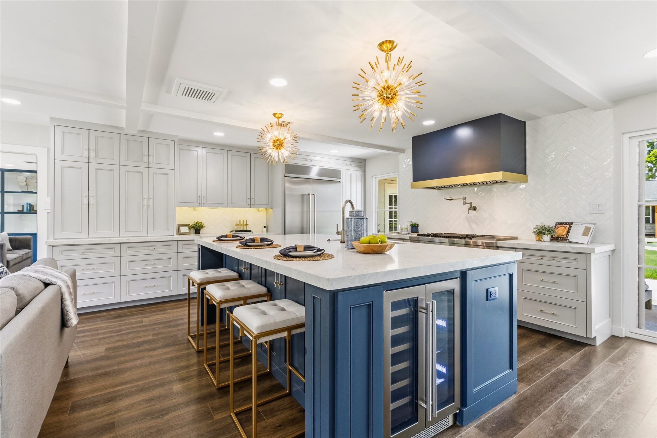 1914 Peppermill Road Houston, TX 77080 - Photo 29 of 49 Your oversized island becomes the heart of it all, giving you the space to prep, gather, and stay connected while everything happens around you.
